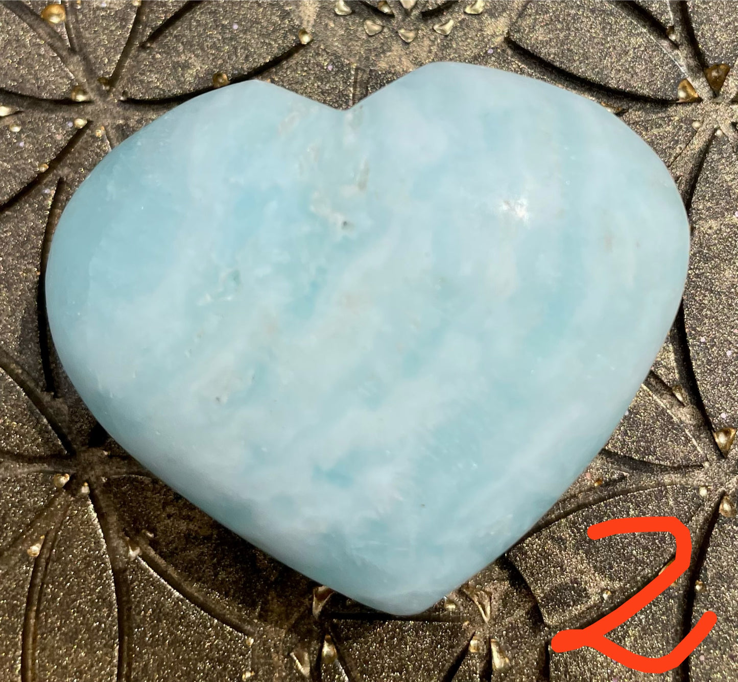 Caribbean Calcit Herzen