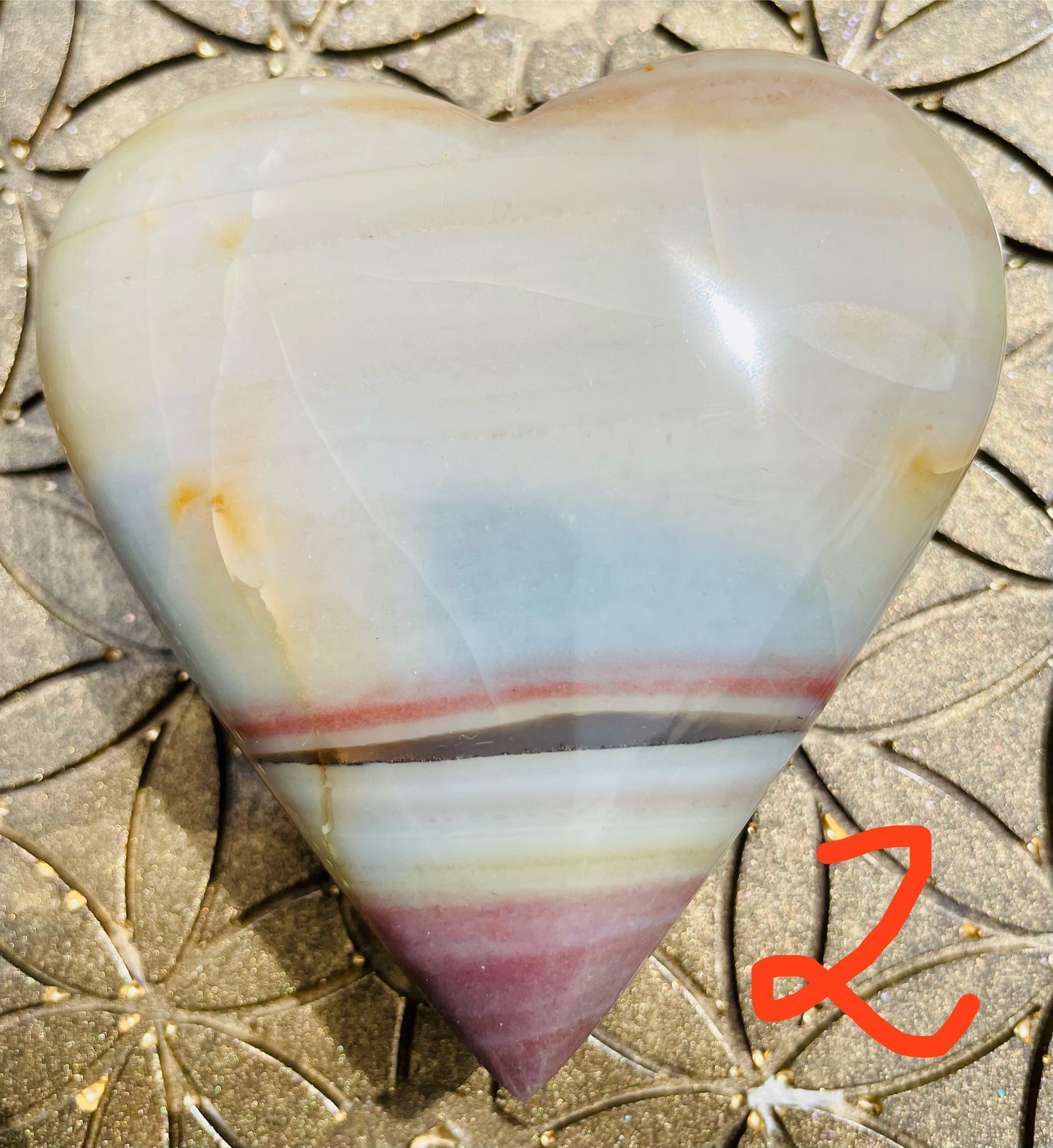 Regenbogen CalcitHerzen