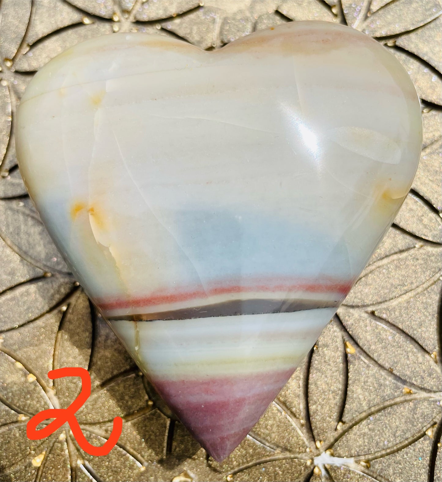 Regenbogencalcit Herzen
