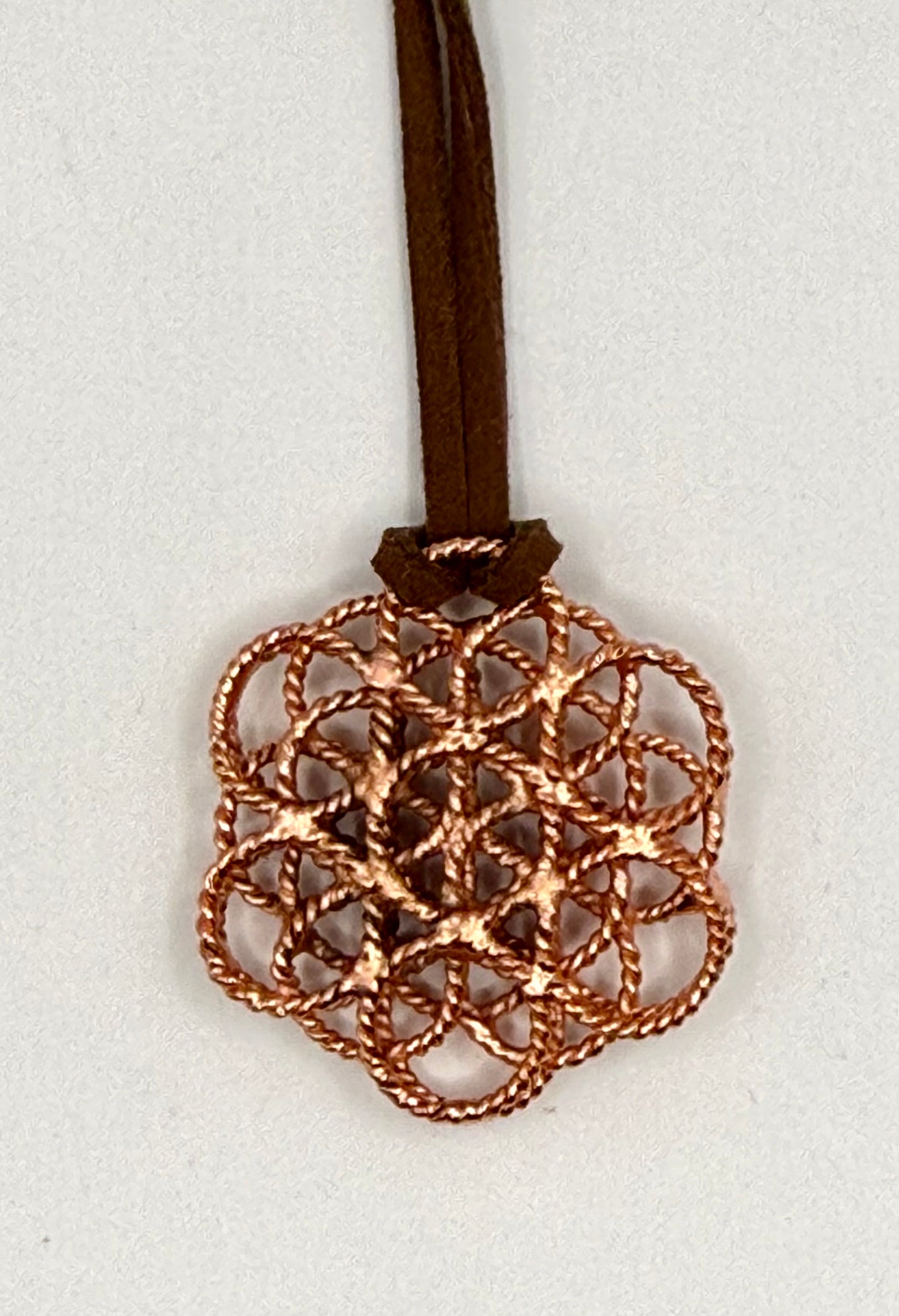 Tensor Kettenanhänger „Blume des Lebens“ mit und ohne Außenring