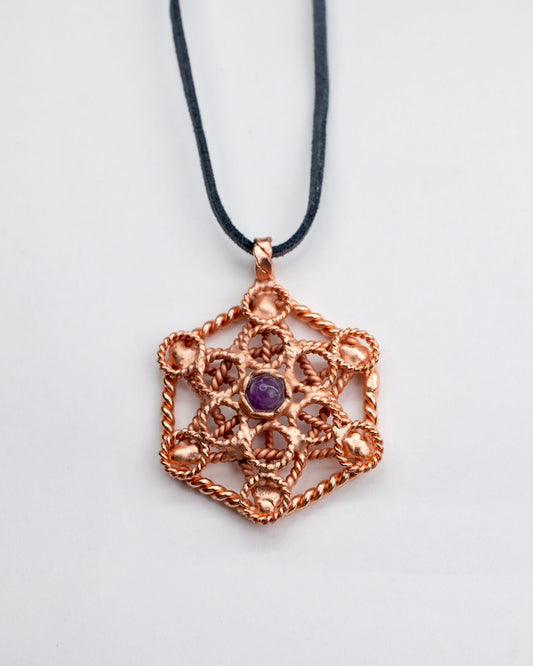 Tensor-Kettenanhänger Metatron mit Stein