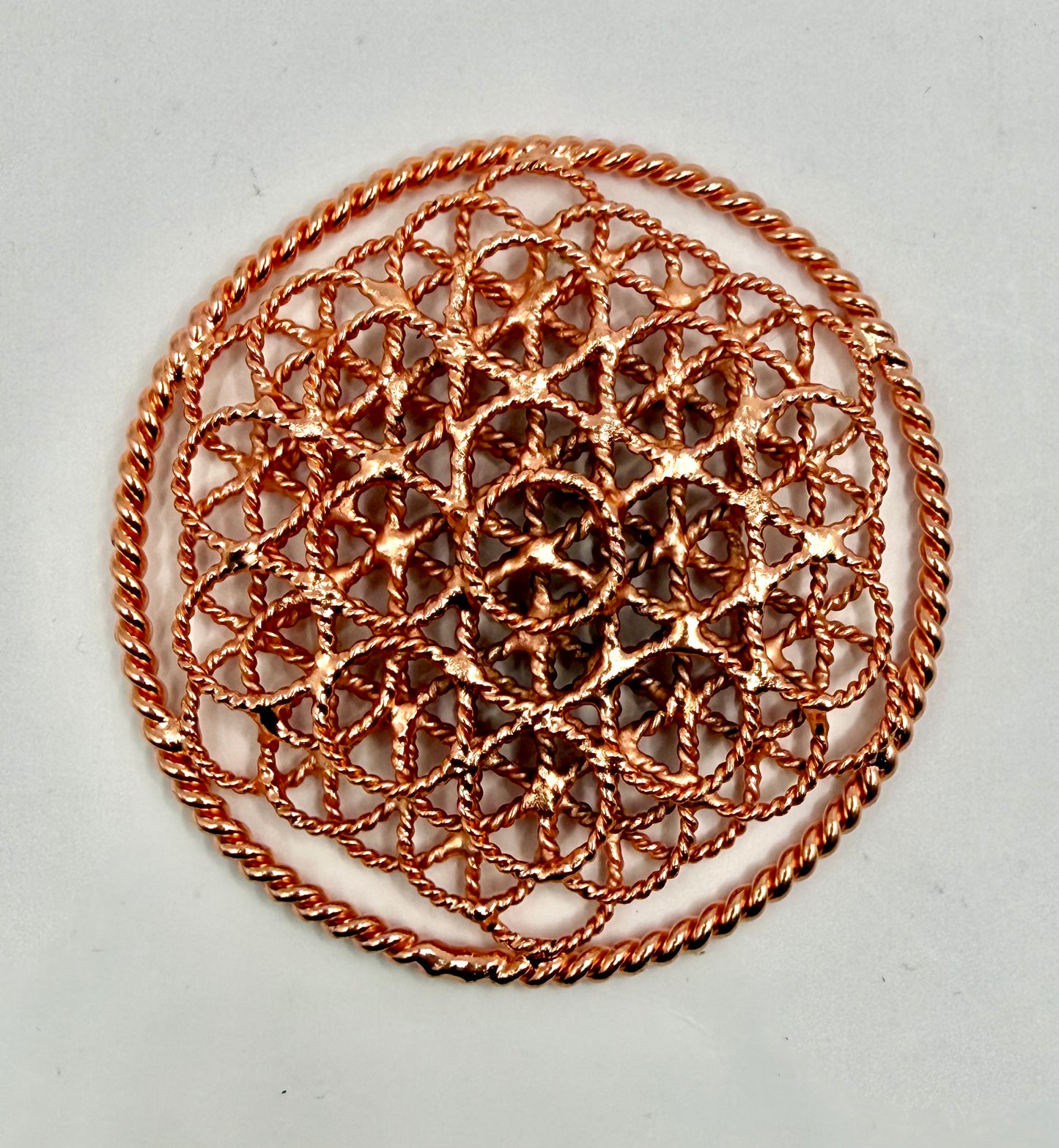 Tensor Kettenanhänger „Blume des Lebens 62 Ringe“