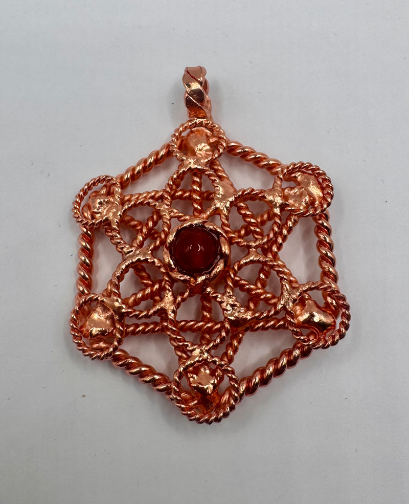 Tensor-Kettenanhänger Metatron mit Stein