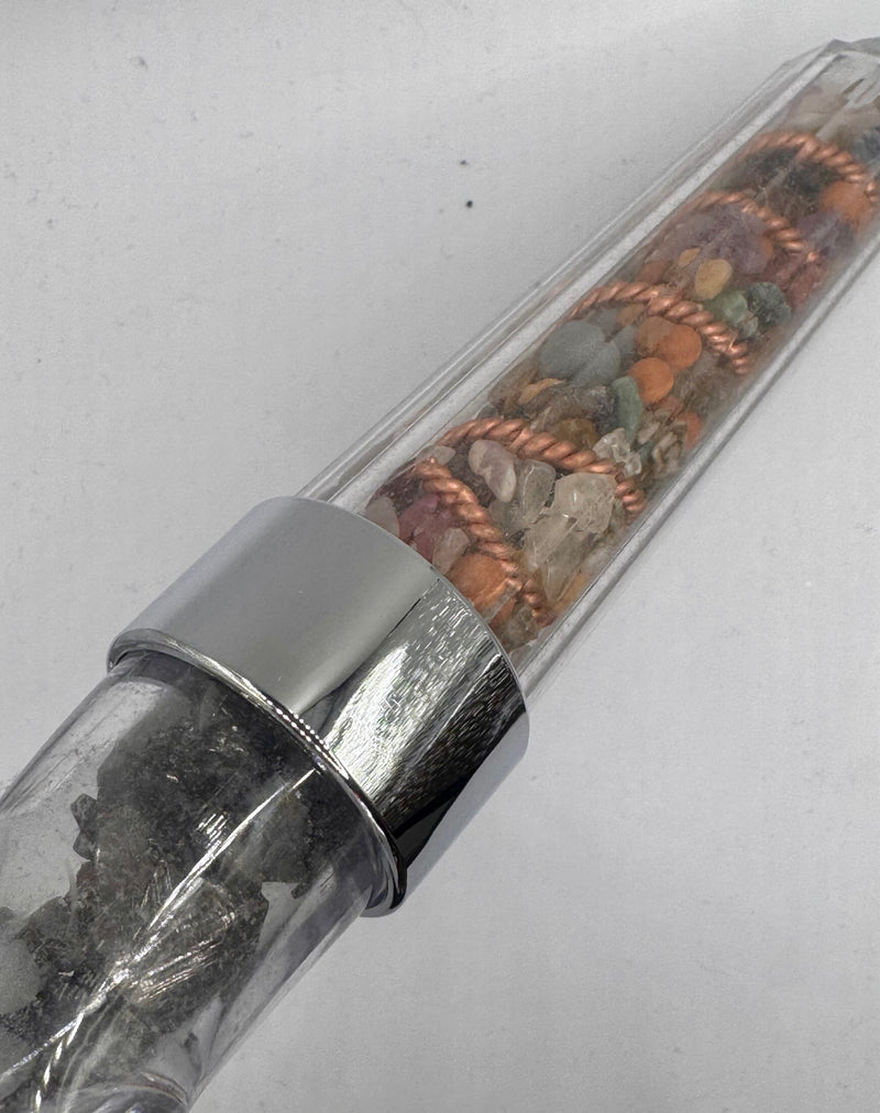 Energie-Duschkopf mit Edelschungit, Tensor-Wasserspirale und vielem mehr