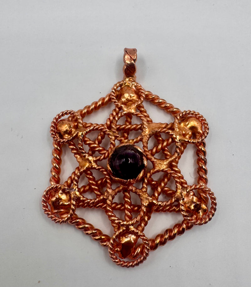 Tensor-Kettenanhänger Metatron mit Stein