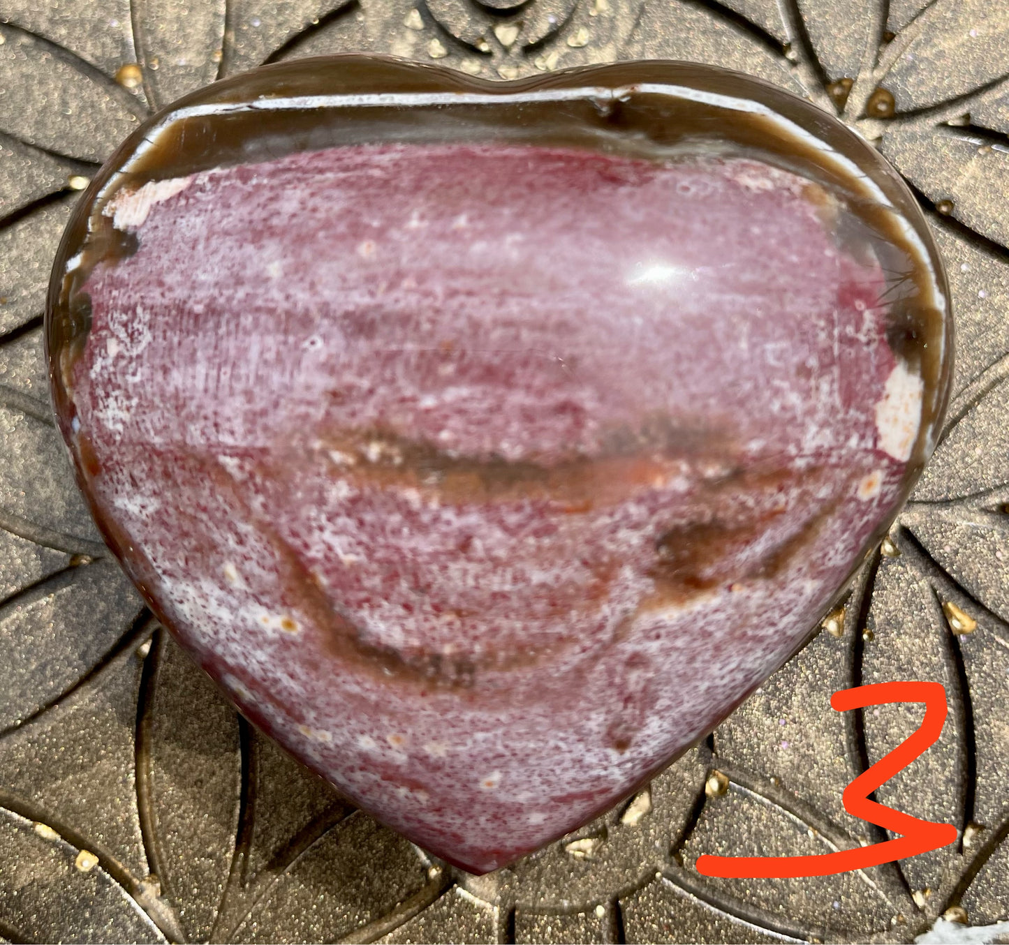 Versteinertes Holz Herzen