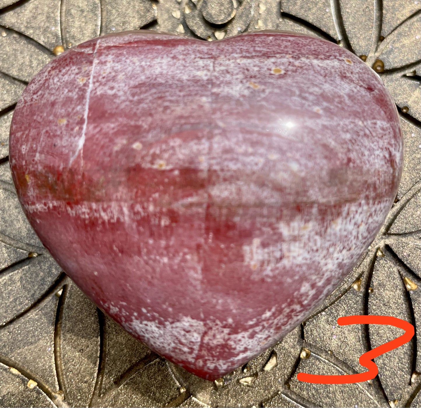 Versteinertes Holz Herzen