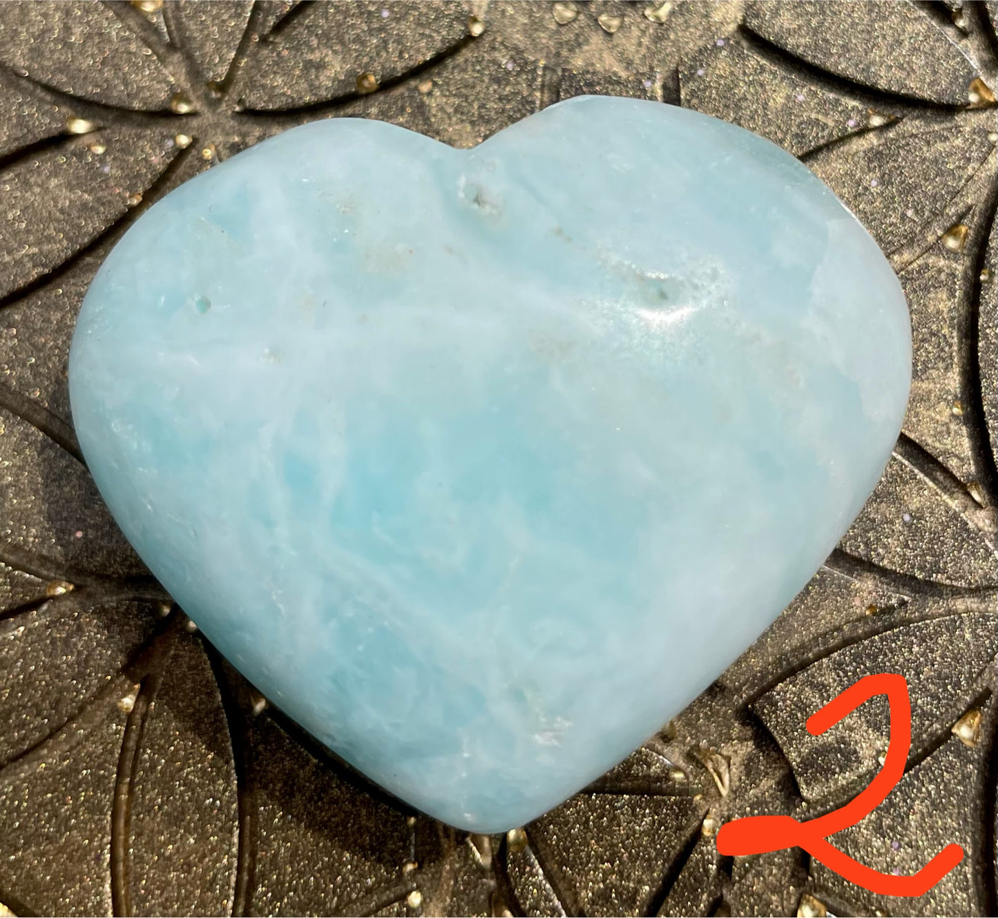 Caribbean Calcit Herzen