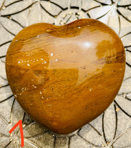 gelber Jaspis Herzen