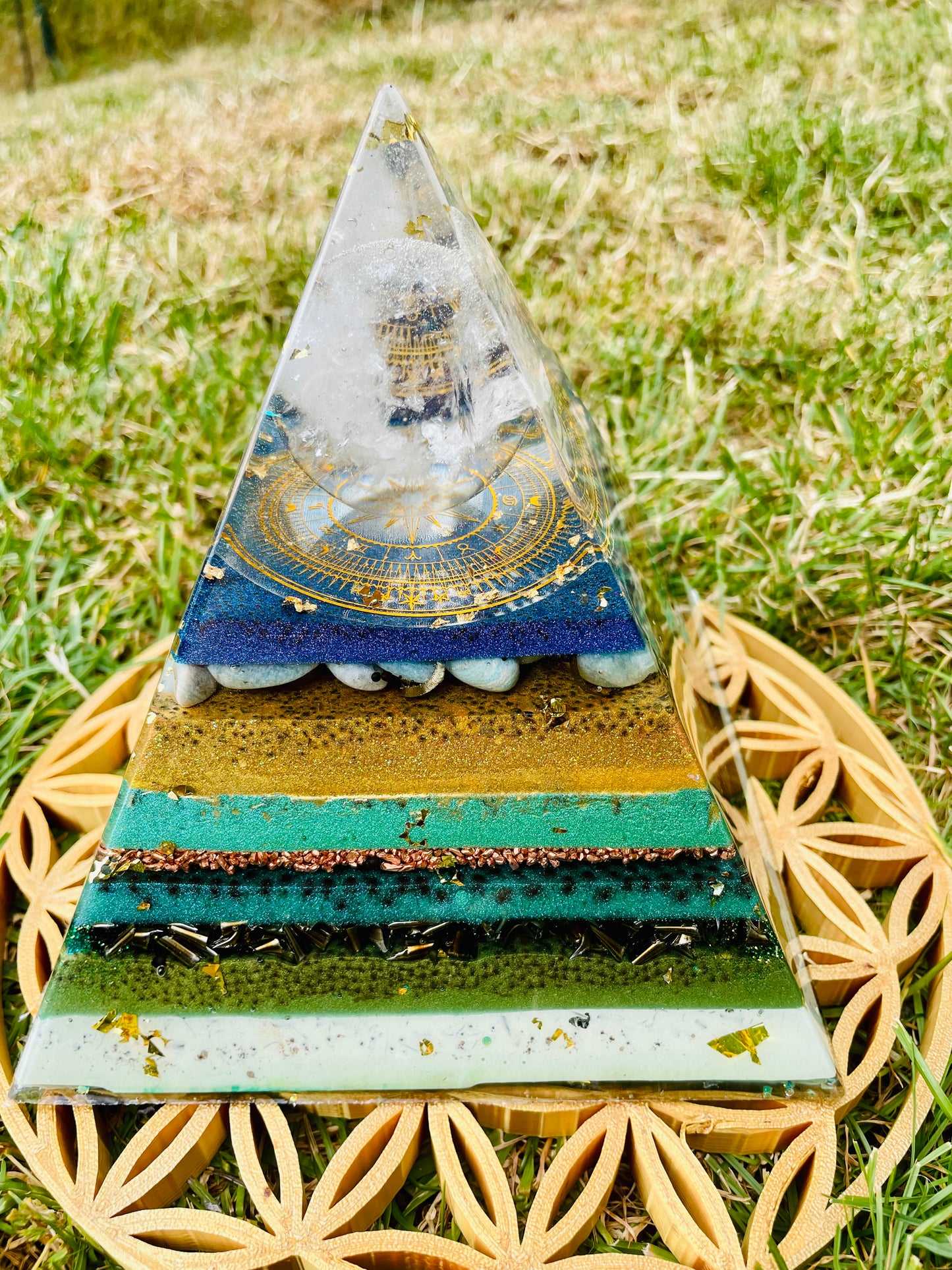 Orgonit Pyramide „Matcha“