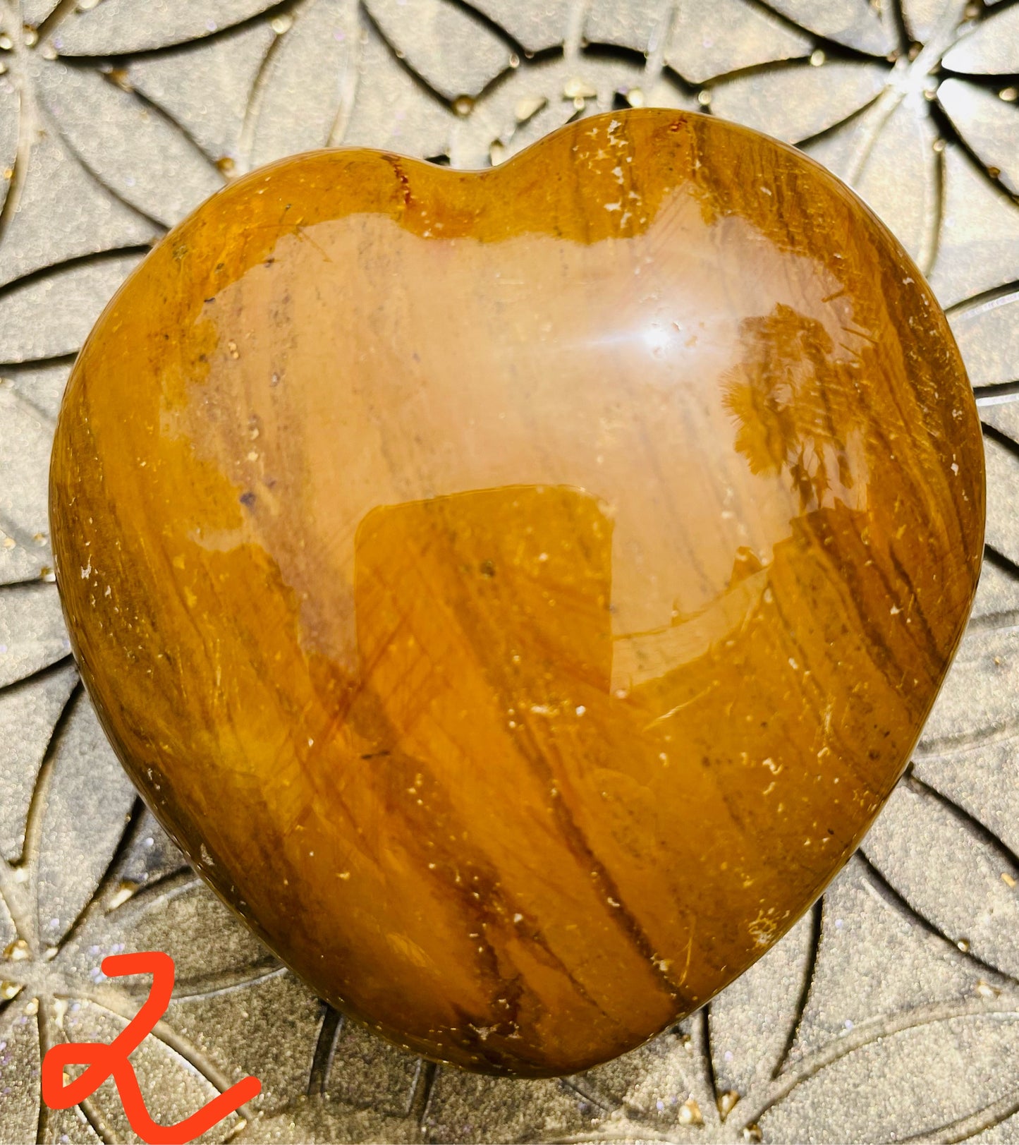 gelber Jaspis Herzen