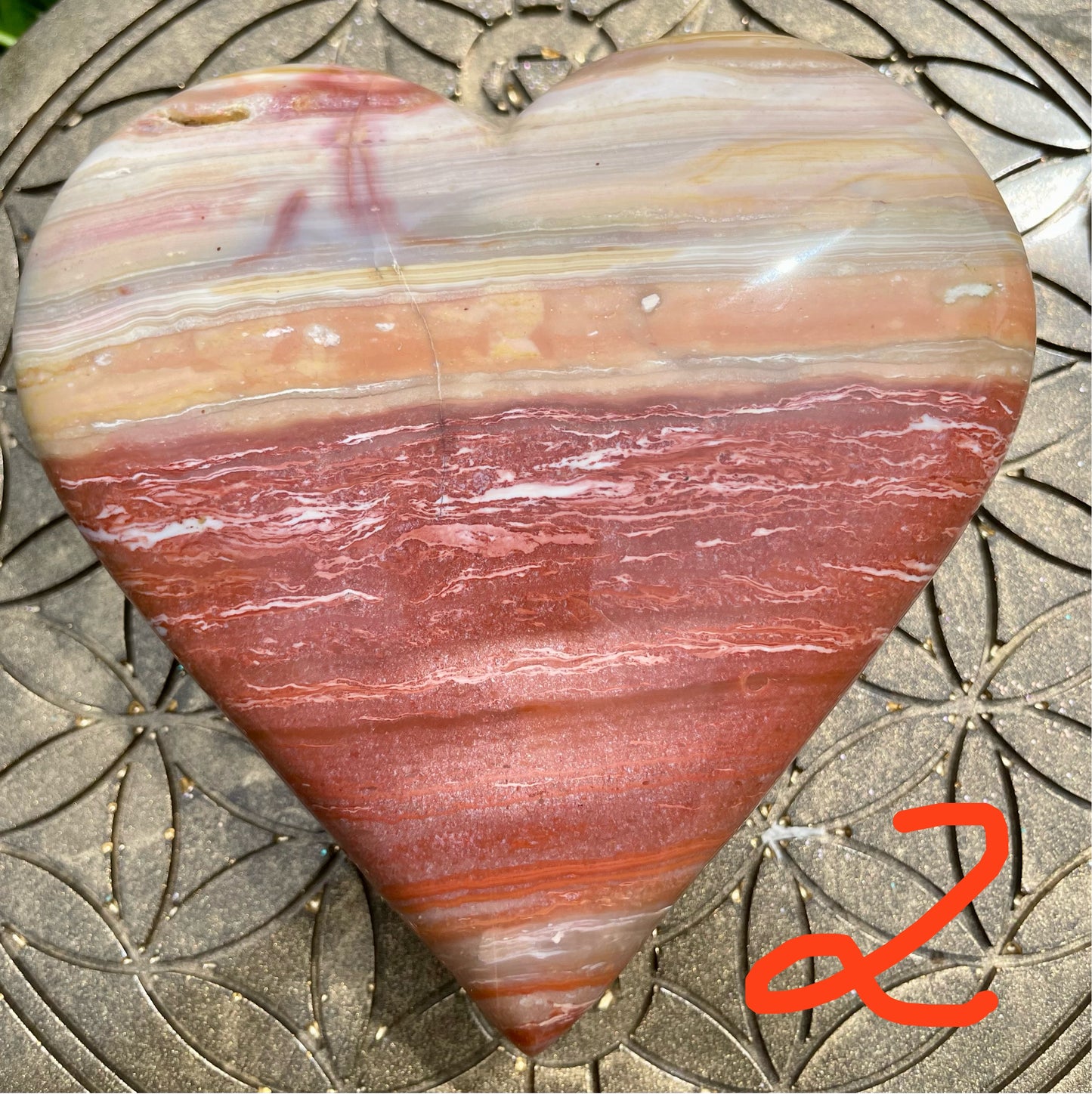 Bänder Jaspis Herzen