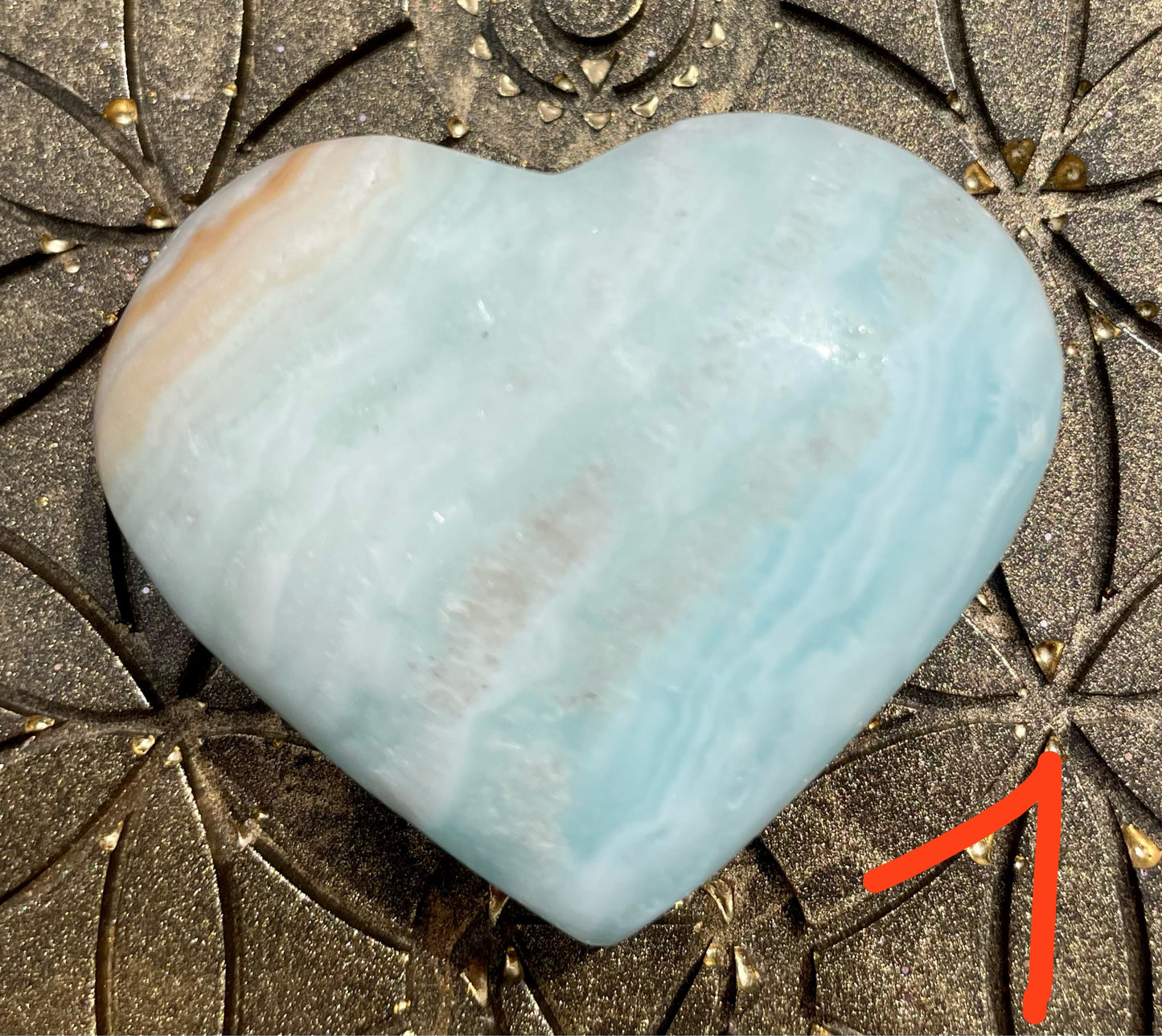 Caribbean Calcit Herzen