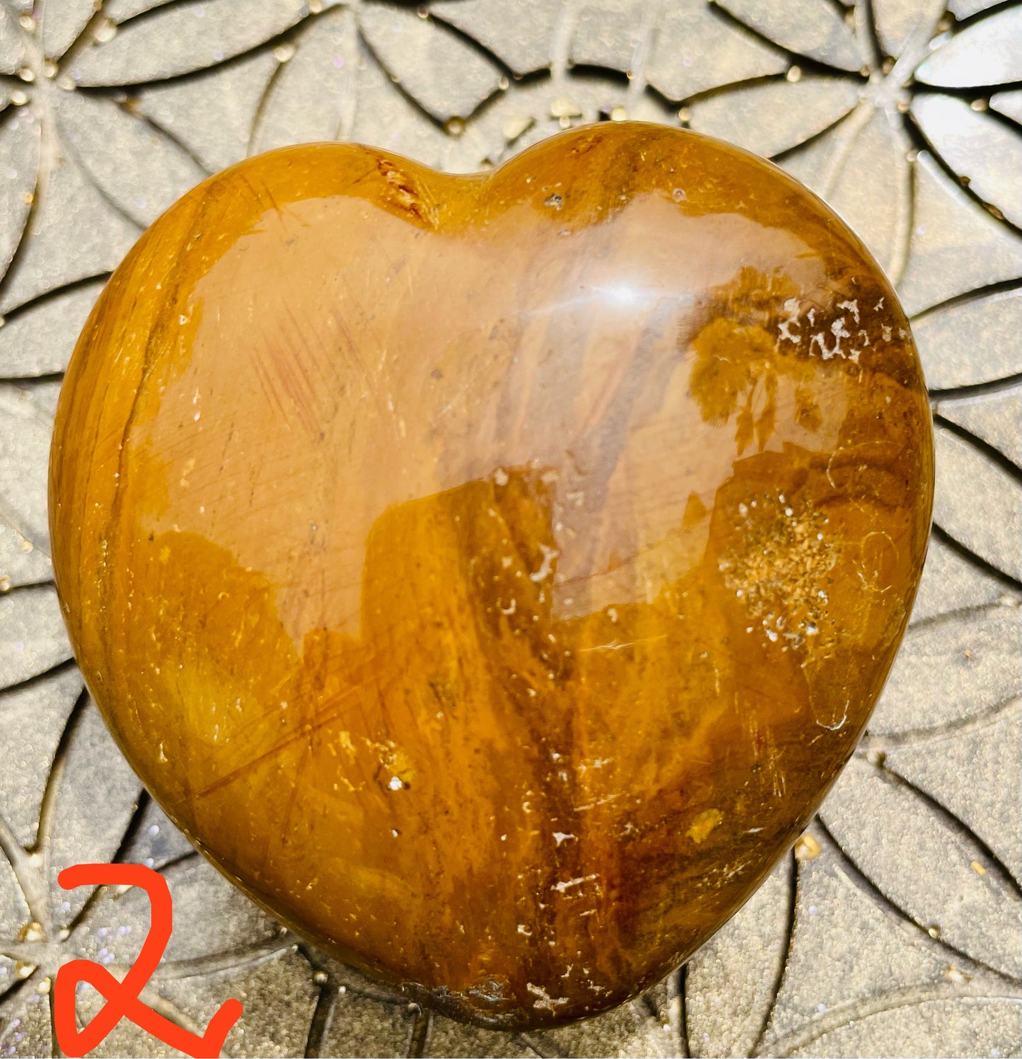 gelber Jaspis Herzen