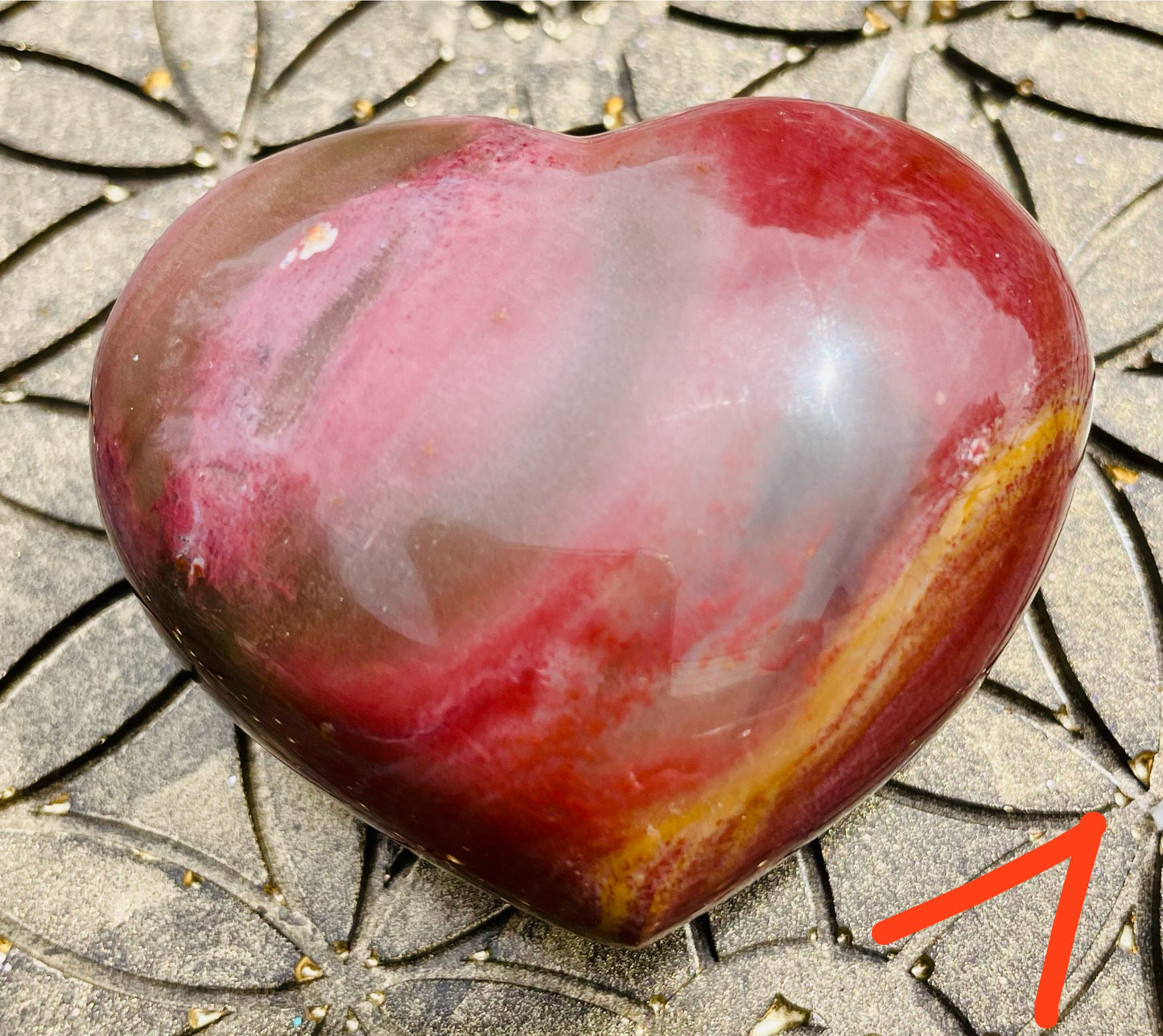 Versteinertes Holz Herzen