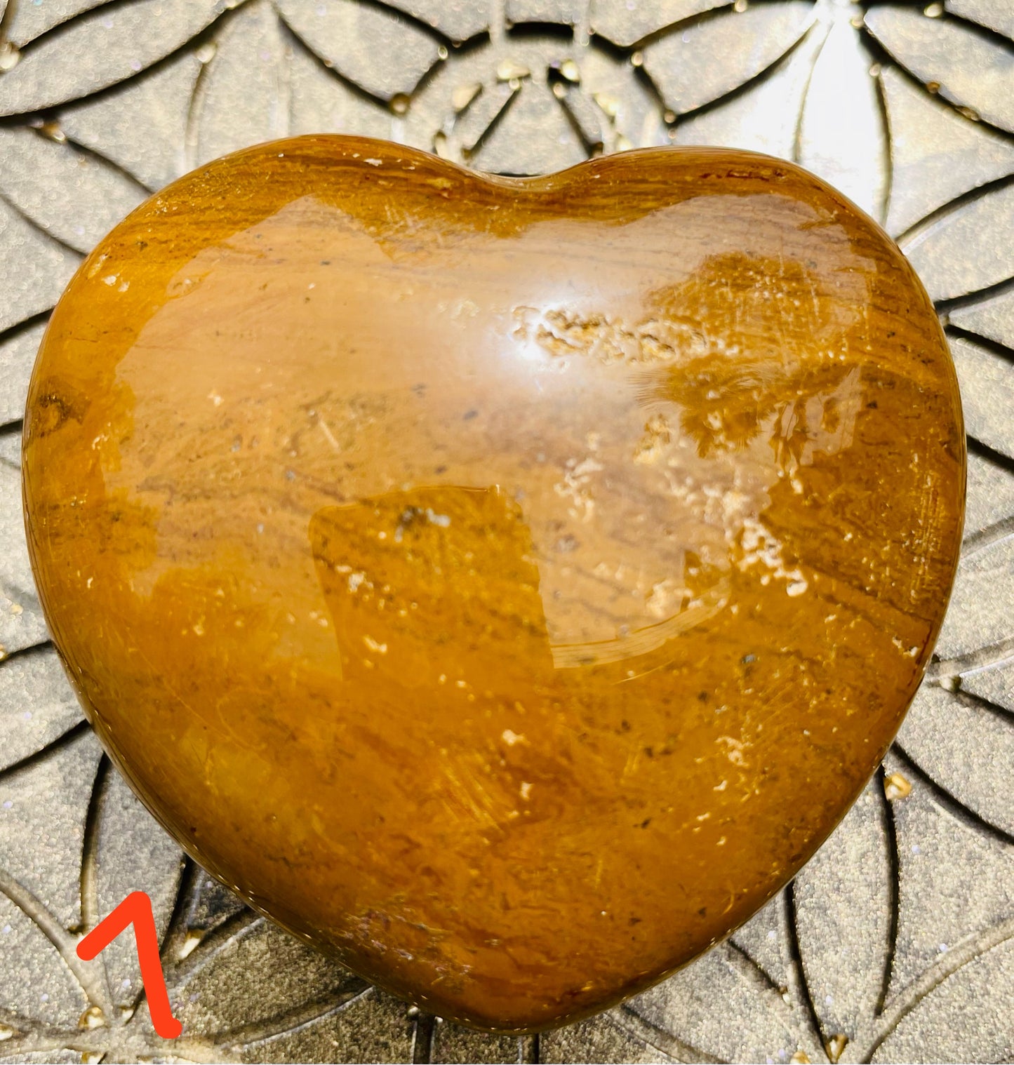 gelber Jaspis Herzen