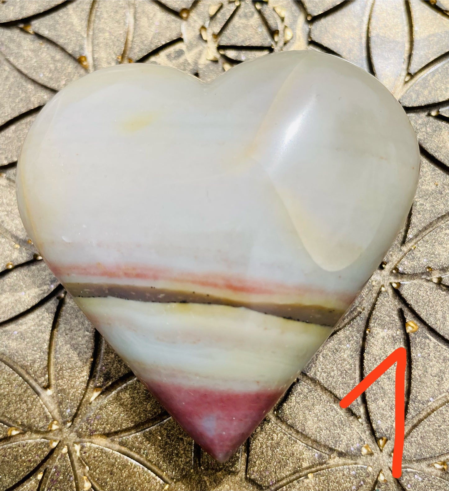 Regenbogen CalcitHerzen