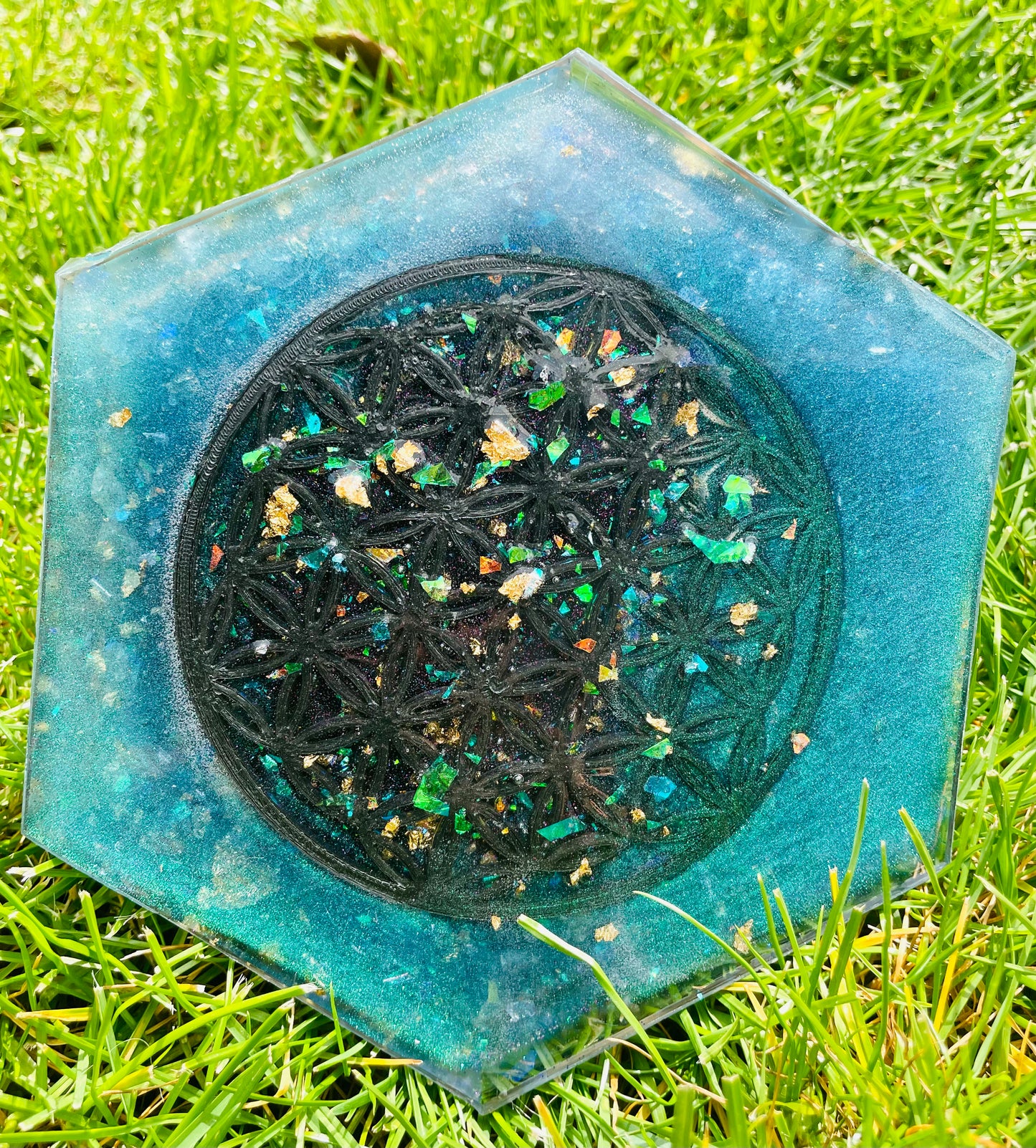 Orgonit Hexagonpyramide „King Triton“