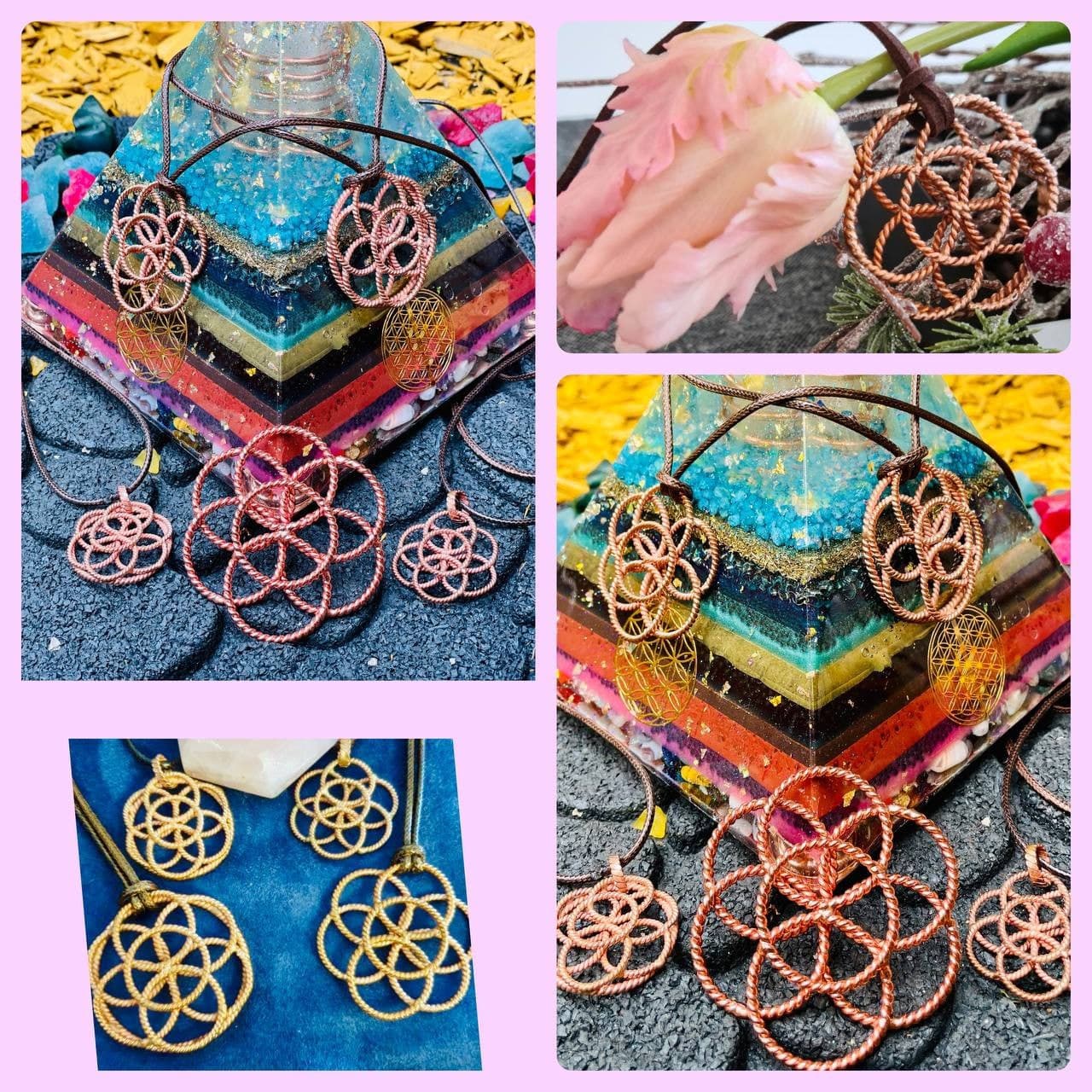 Tensor-Kettenanhänger Blume des Lebens 🌷⚛️ - Gaia-healing.de